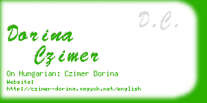 dorina czimer business card